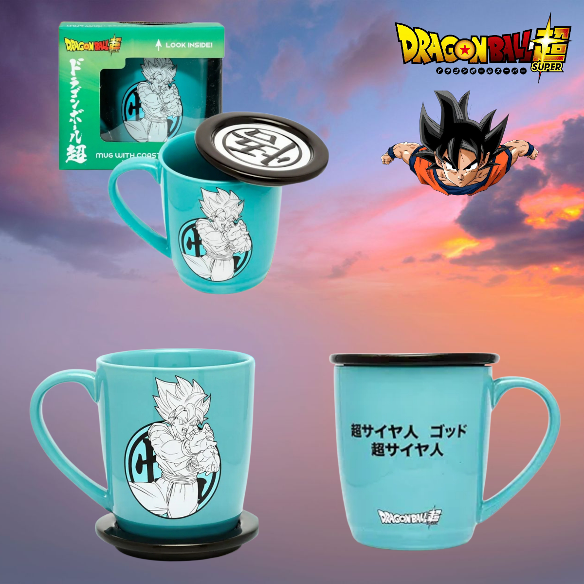 Taza con tapa Dragon Ball