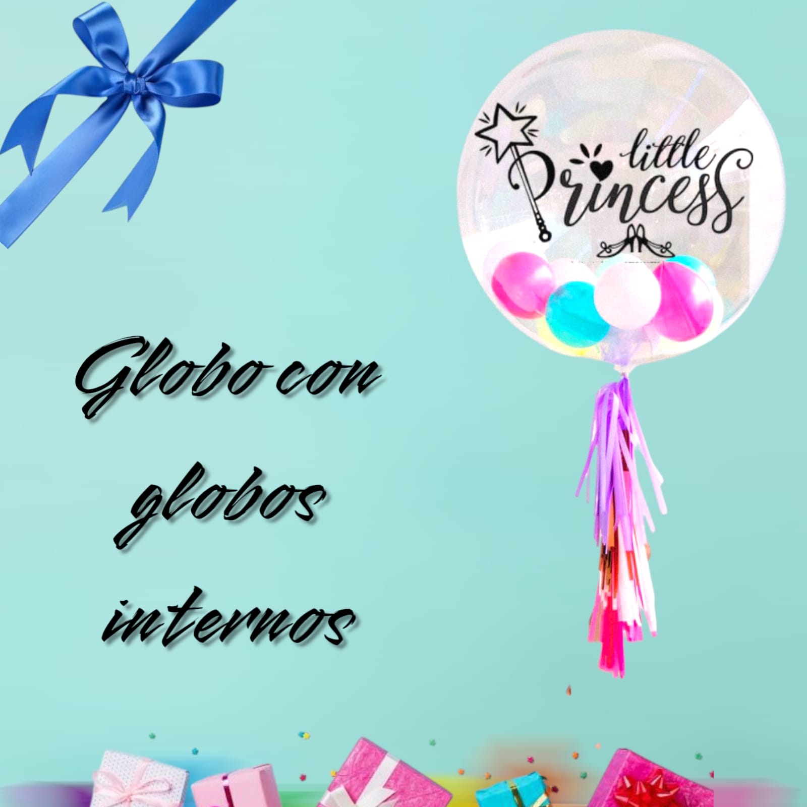Globo burbuja con globos internos