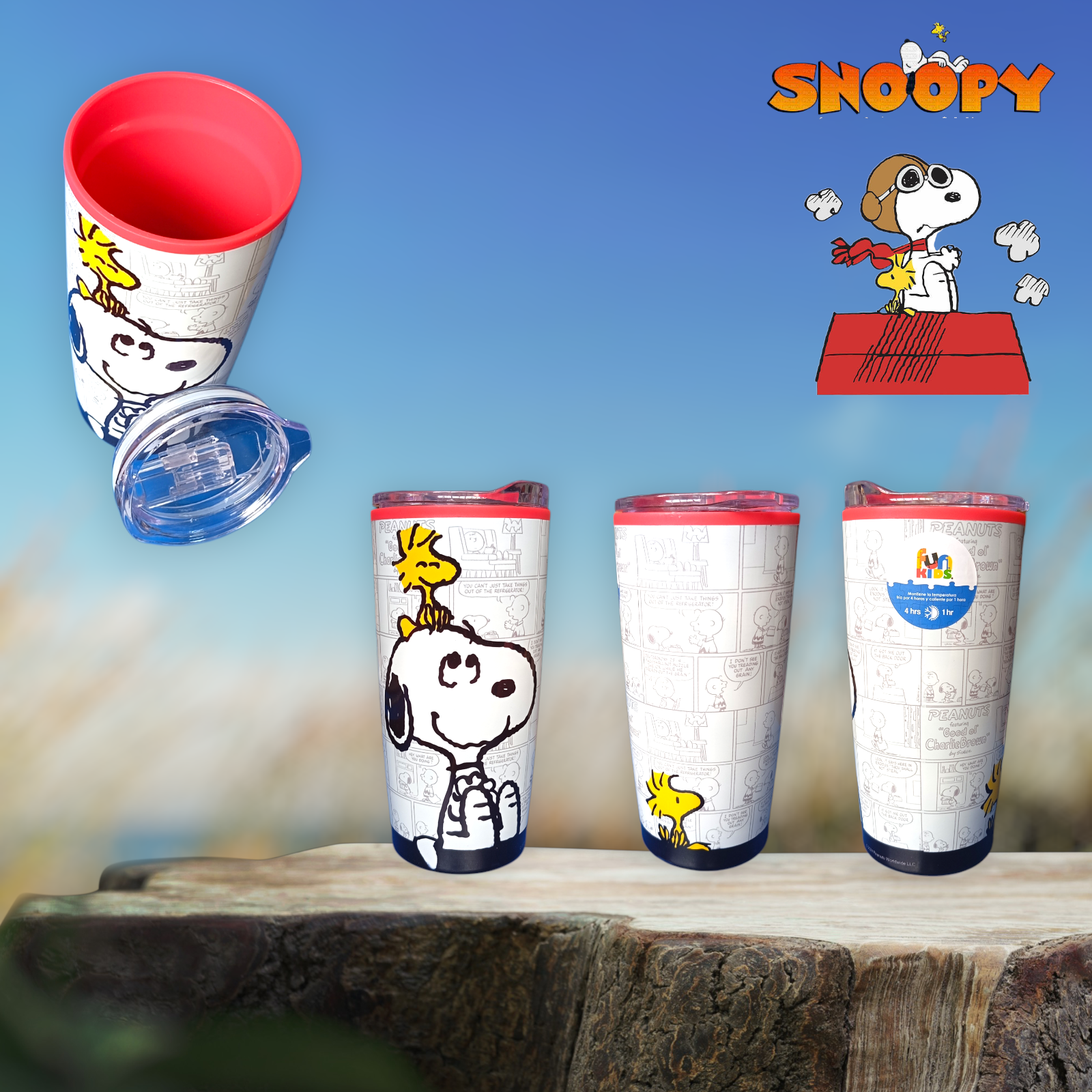 Vaso termo Snoopy